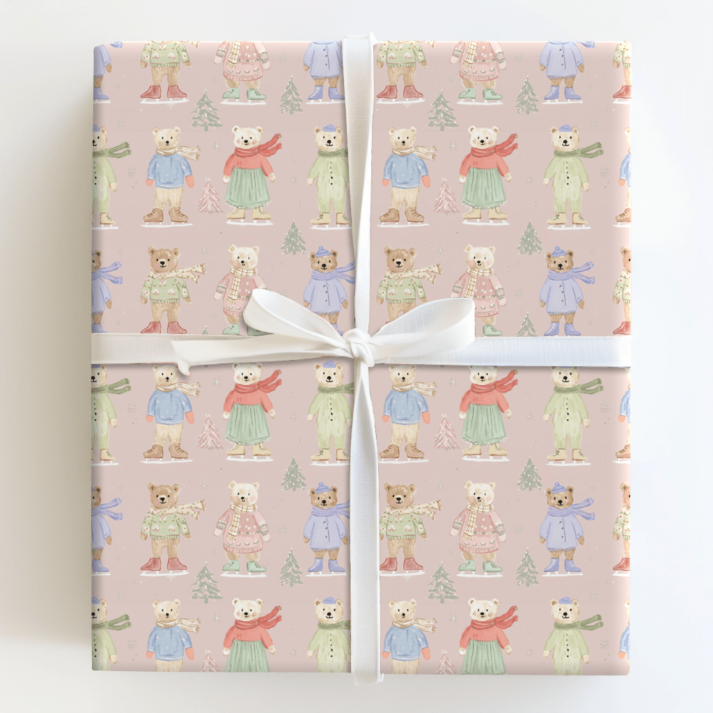 Cozy on Ice - Wrapping Paper - Aspen & Arlo