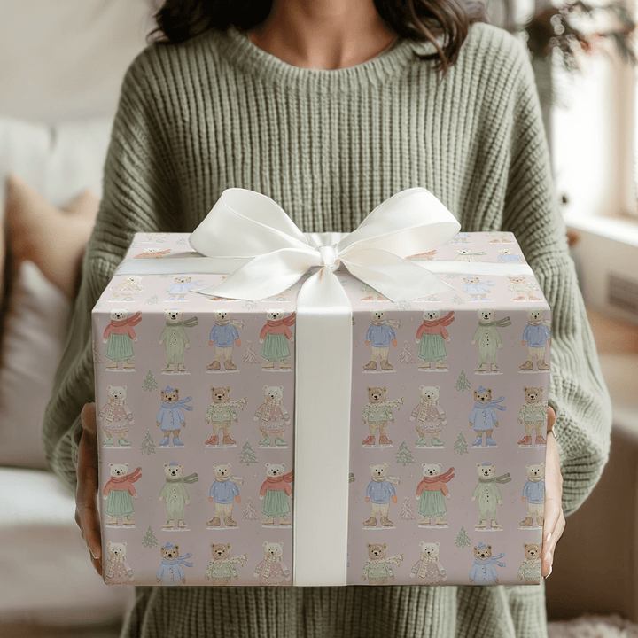 Cozy on Ice - Wrapping Paper - Aspen & Arlo