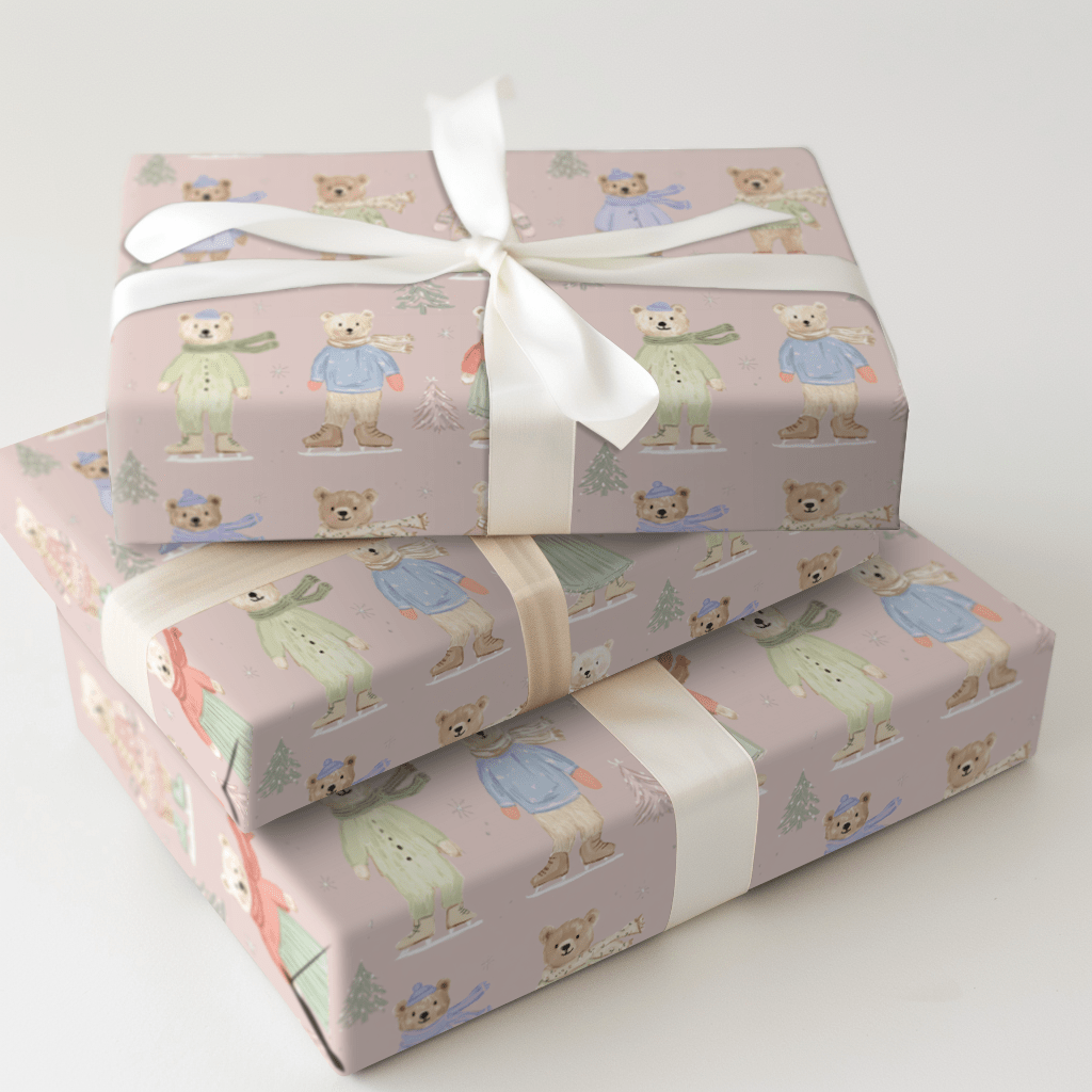 Cozy on Ice - Wrapping Paper - Aspen & Arlo