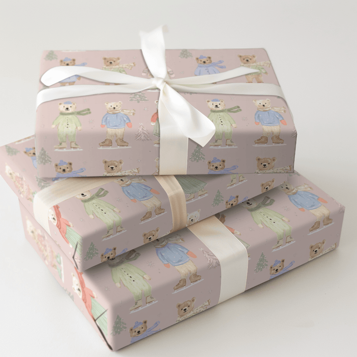 Cozy on Ice - Wrapping Paper - Aspen & Arlo