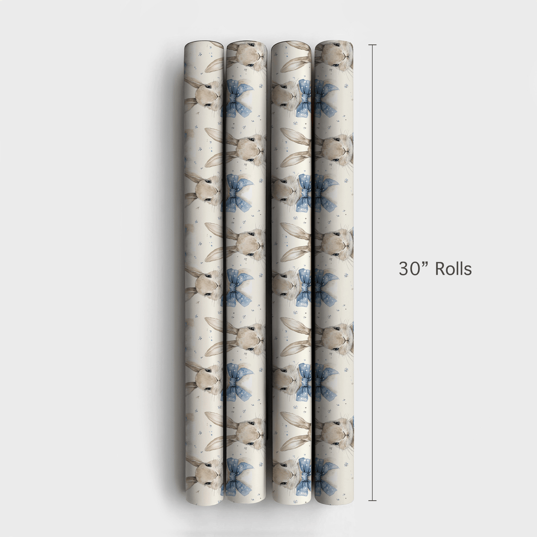 Bowtie Bunny Hop - Wrapping Paper - Aspen & Arlo
