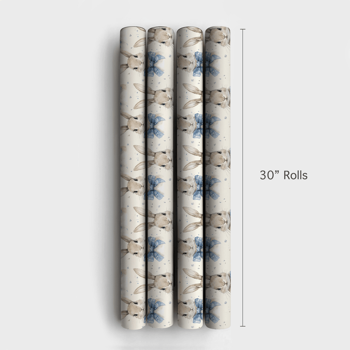 Bowtie Bunny Hop - Wrapping Paper - Aspen & Arlo
