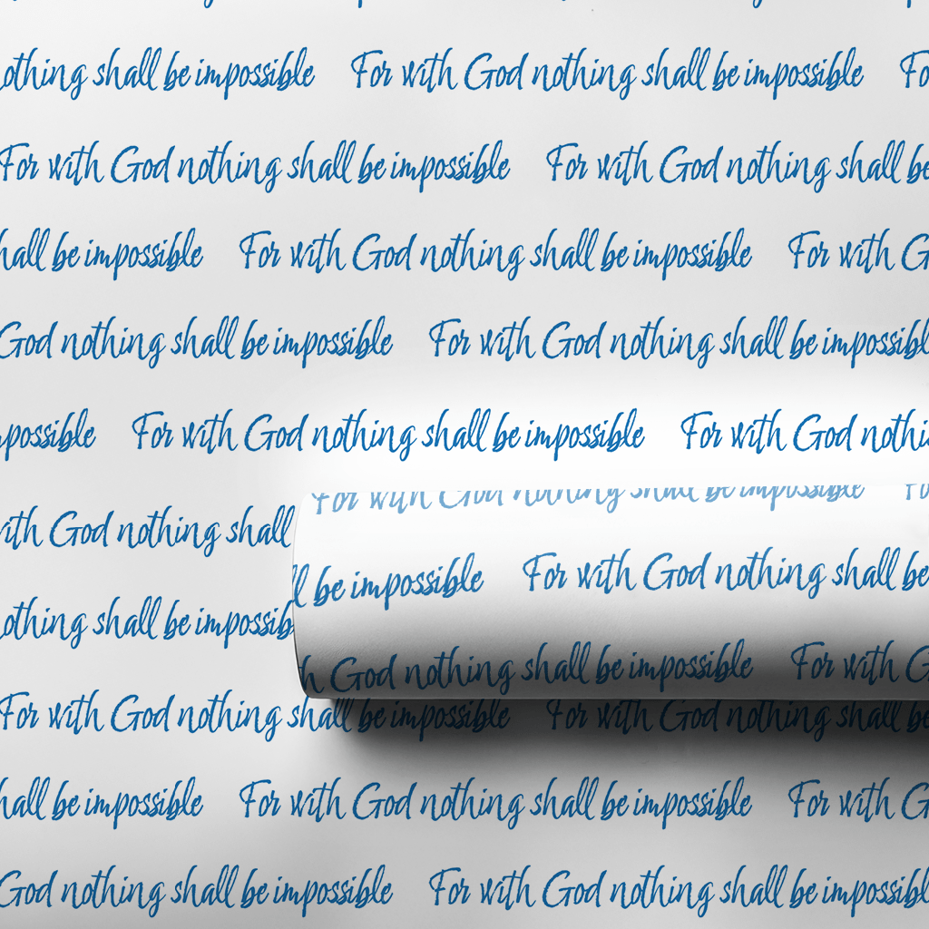 Nothing Is Impossible in Blue - Wrapping Paper - Aspen & Arlo