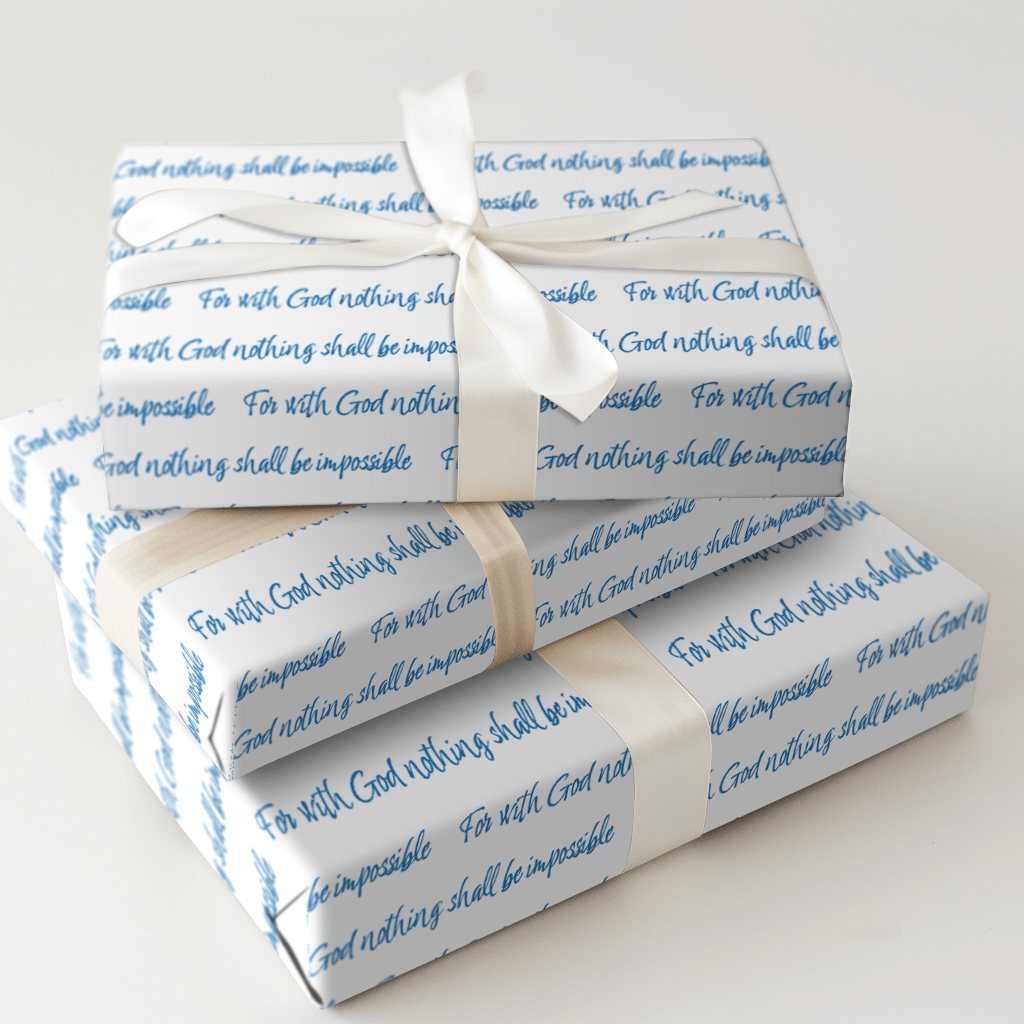 Nothing Is Impossible in Blue - Wrapping Paper - Aspen & Arlo