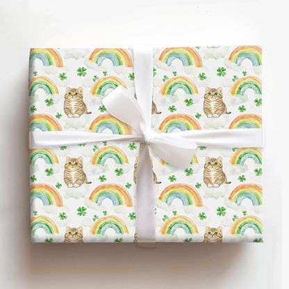 Rainbows with the Scottish Fold - Wrapping Paper - Aspen & Arlo