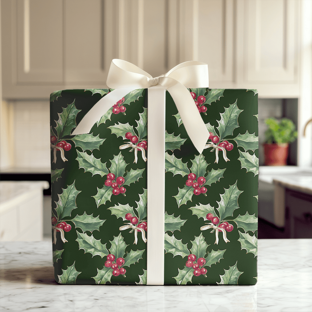Midnight Mistletoe - Wrapping Paper - Aspen & Arlo