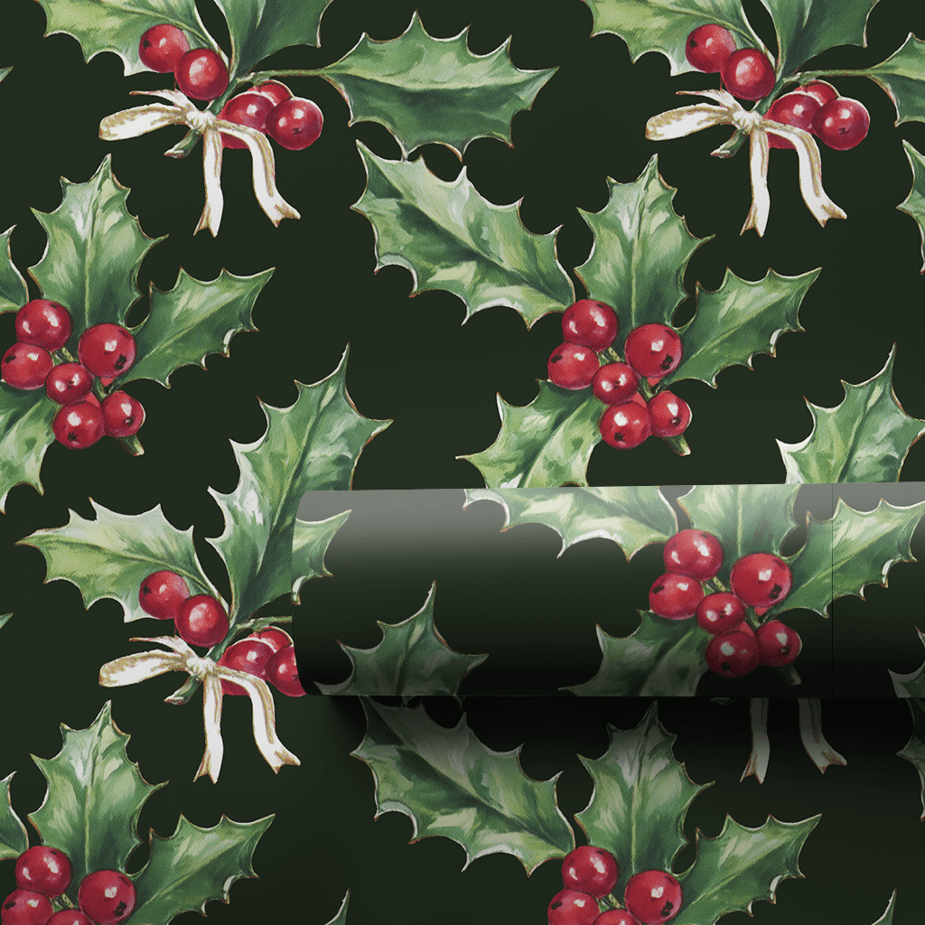 Midnight Mistletoe - Wrapping Paper - Aspen & Arlo