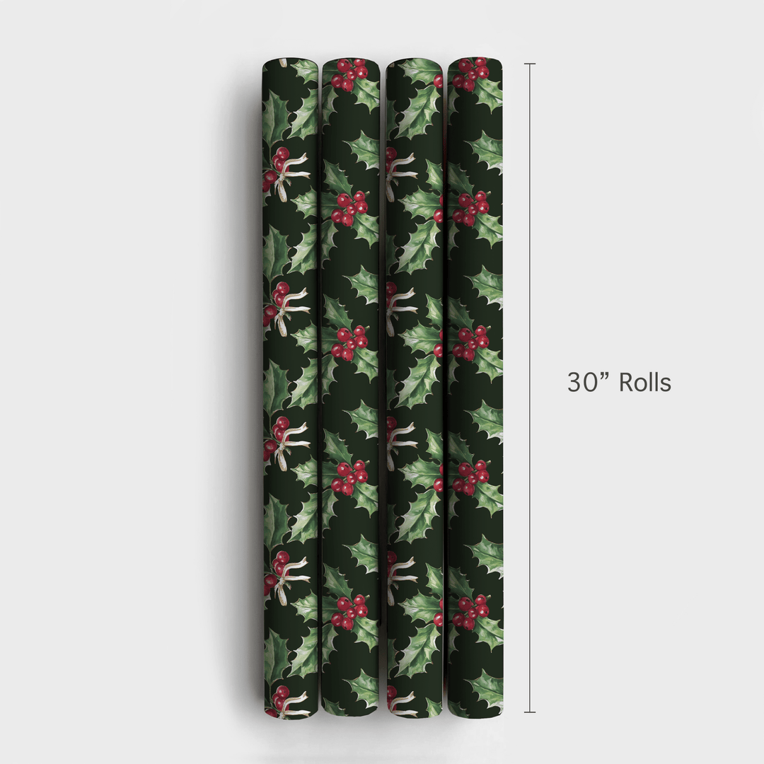 Midnight Mistletoe - Wrapping Paper - Aspen & Arlo