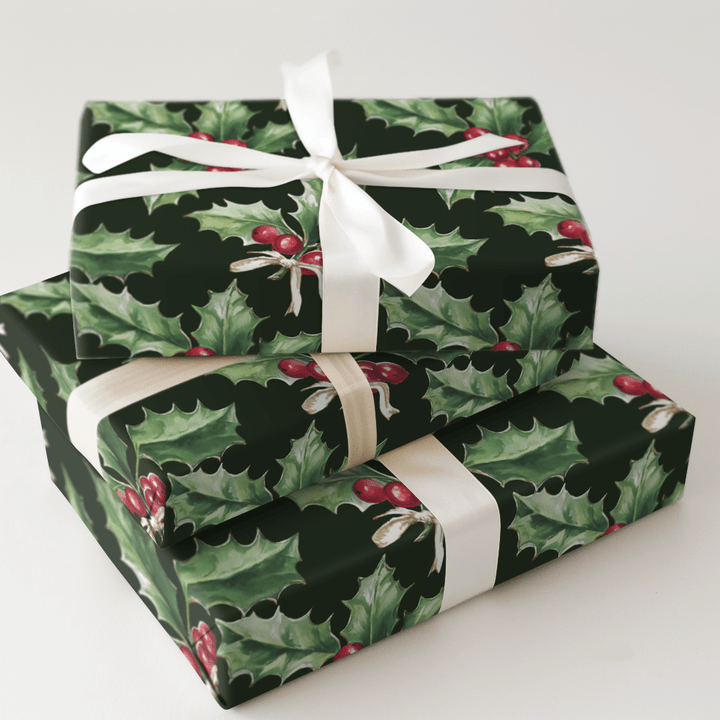 Midnight Mistletoe - Wrapping Paper - Aspen & Arlo