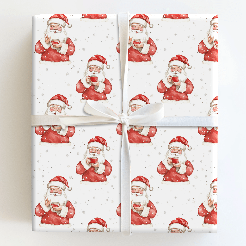 Flat White Christmas - Wrapping Paper - Aspen & Arlo