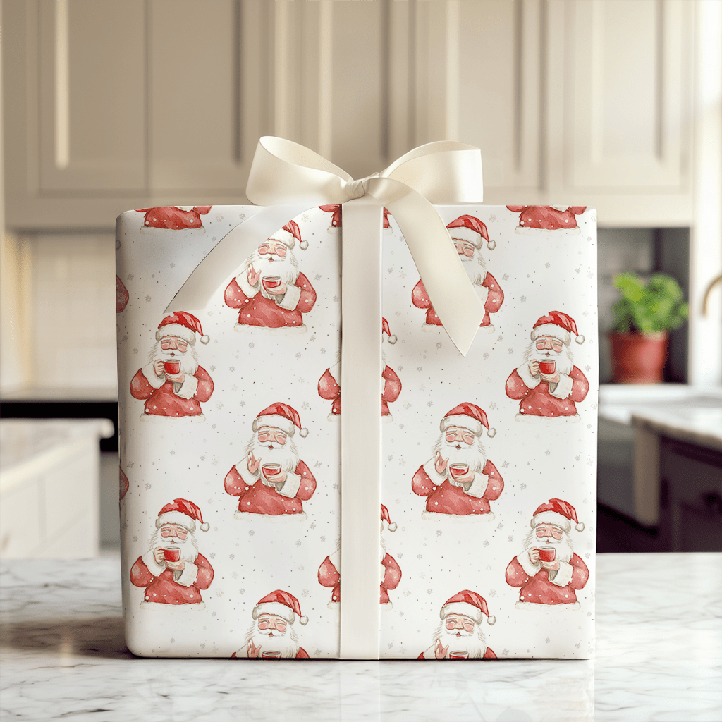 Flat White Christmas - Wrapping Paper - Aspen & Arlo