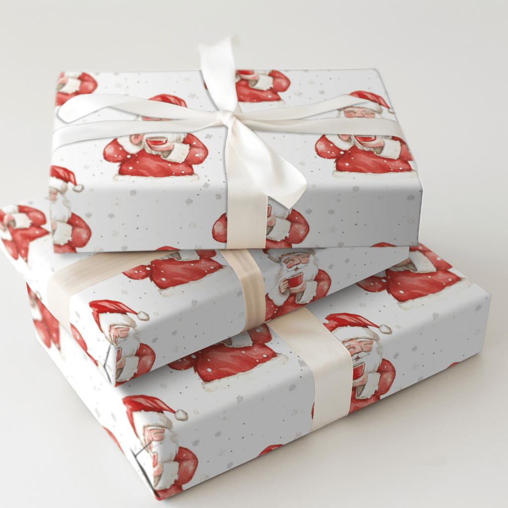 Flat White Christmas - Wrapping Paper - Aspen & Arlo