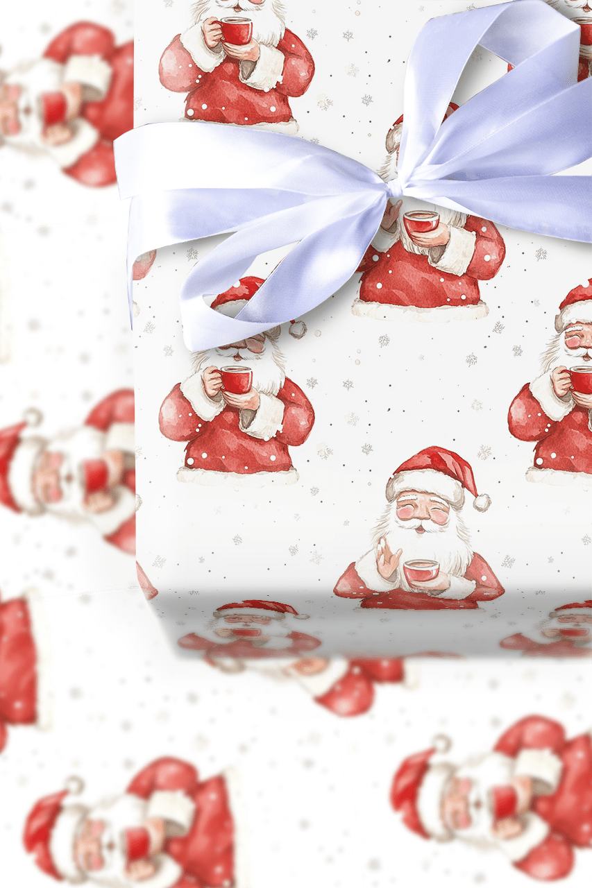 Flat White Christmas - Wrapping Paper - Aspen & Arlo