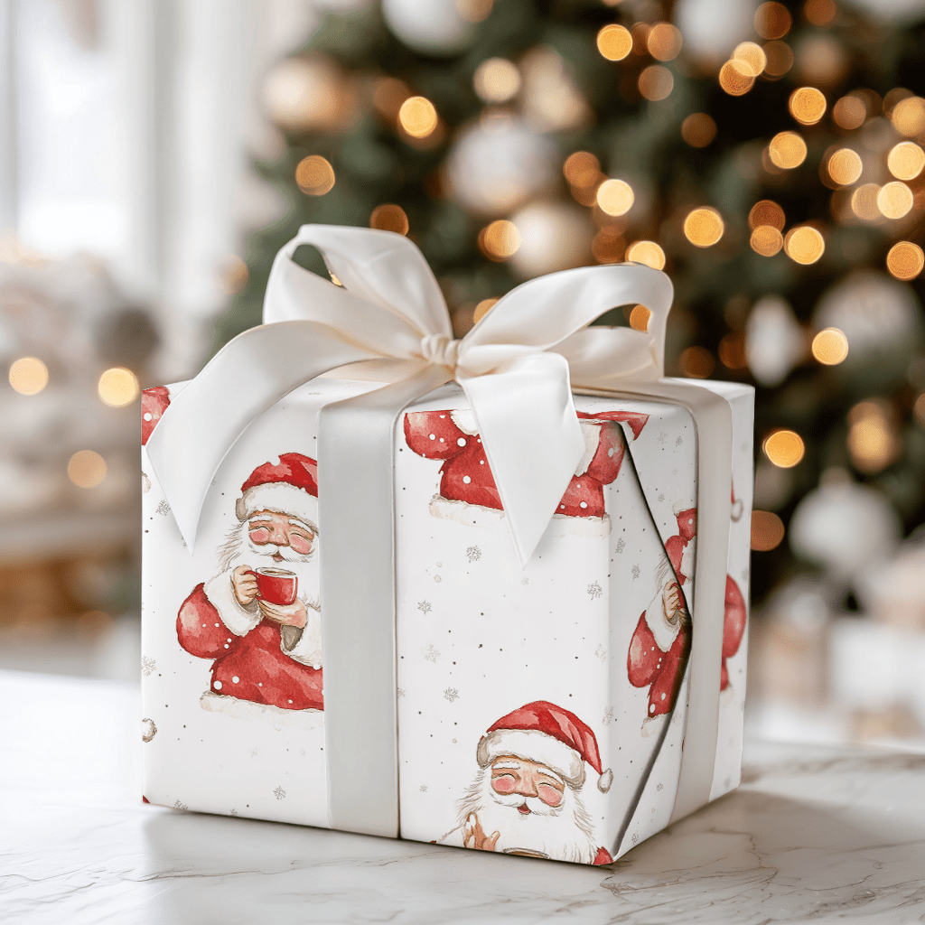 Flat White Christmas - Wrapping Paper - Aspen & Arlo