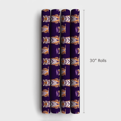 Purple Reign Sharp Brain - Wrapping Paper - Aspen & Arlo