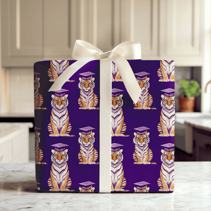 Purple Reign Sharp Brain - Wrapping Paper - Aspen & Arlo