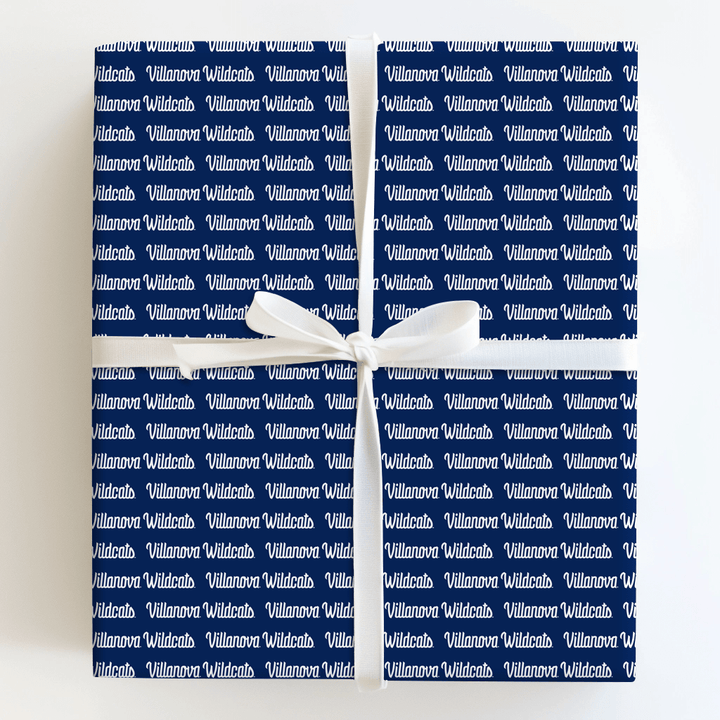 Wildcats Script on Blue - Wrapping Paper - Aspen & Arlo