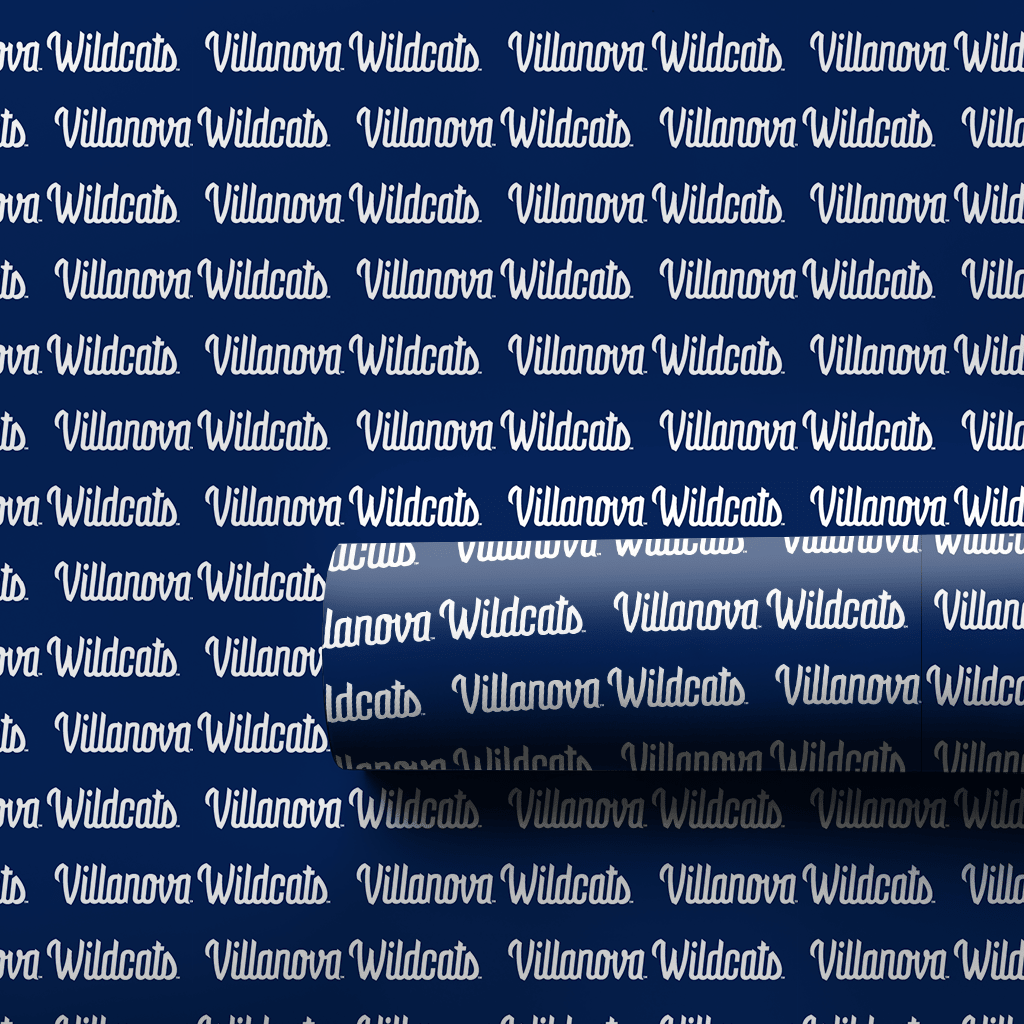 Wildcats Script on Blue - Wrapping Paper - Aspen & Arlo