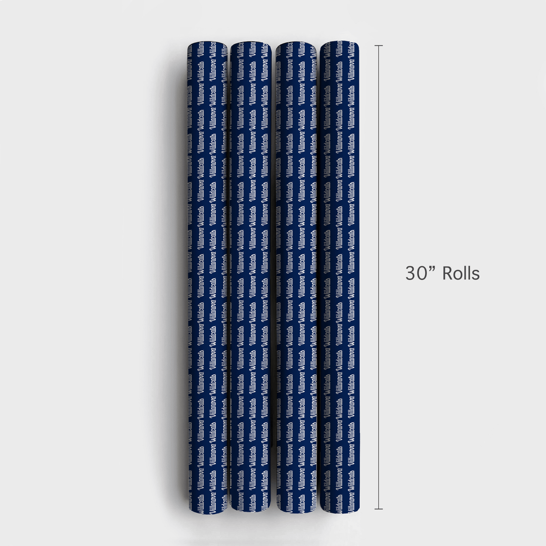 Wildcats Script on Blue - Wrapping Paper - Aspen & Arlo