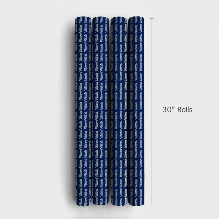 Wildcats Script on Blue - Wrapping Paper - Aspen & Arlo
