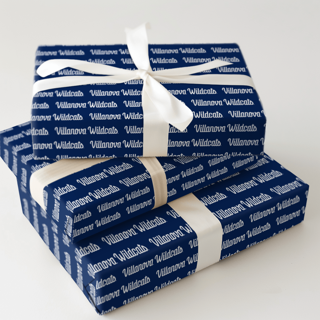 Wildcats Script on Blue - Wrapping Paper - Aspen & Arlo