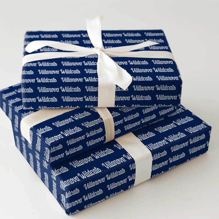 Wildcats Script on Blue - Wrapping Paper - Aspen & Arlo