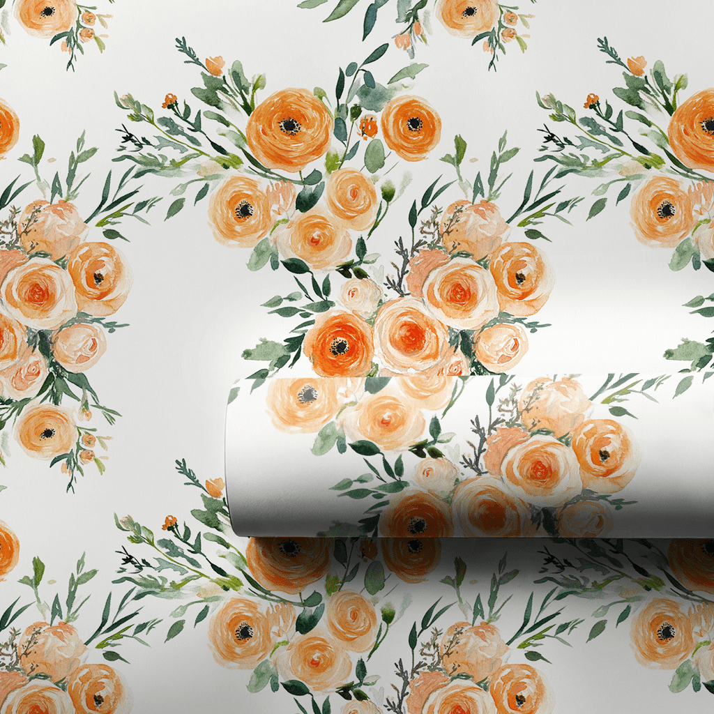 Sweet Apricot - Wrapping Paper - Aspen & Arlo