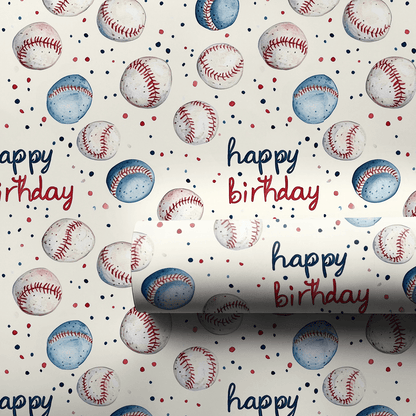 Rounding the Bases - Wrapping Paper - Aspen & Arlo