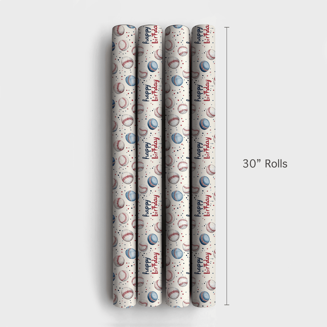 Rounding the Bases - Wrapping Paper - Aspen & Arlo