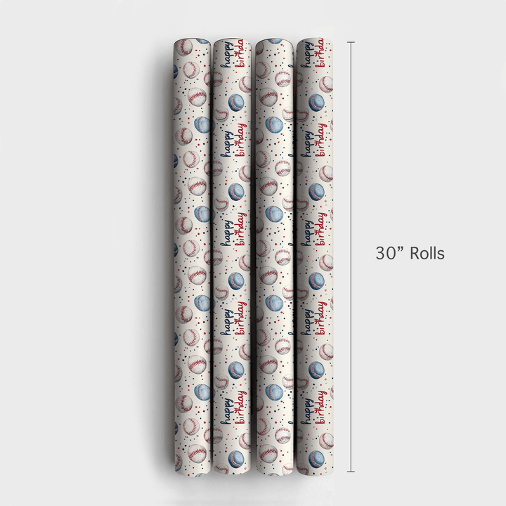 Rounding the Bases - Wrapping Paper - Aspen & Arlo