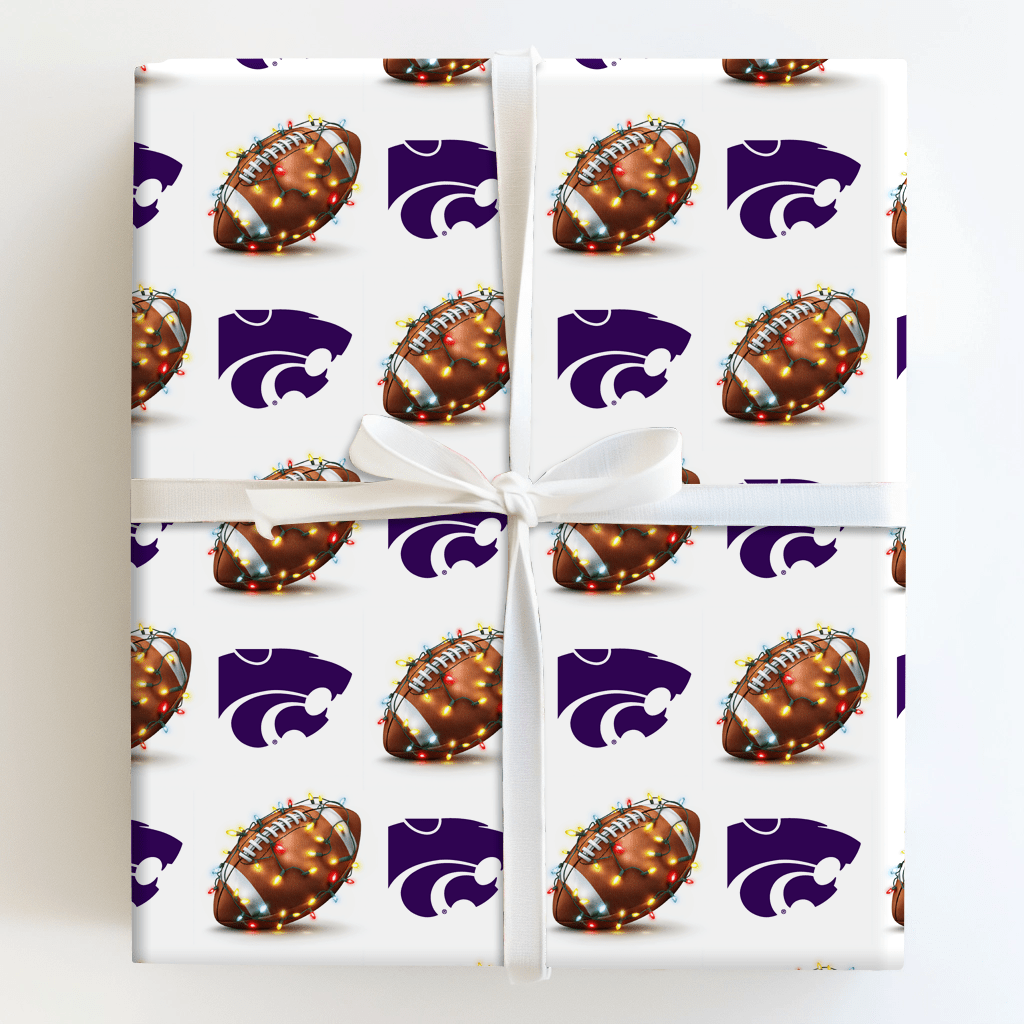 End Zone Lights Wildcats - Wrapping Paper - Aspen & Arlo