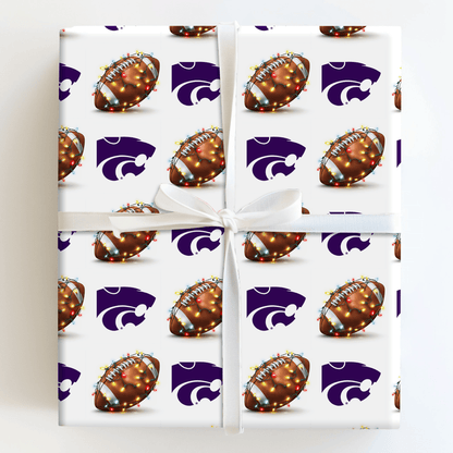End Zone Lights Wildcats - Wrapping Paper - Aspen & Arlo