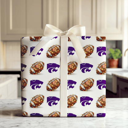 End Zone Lights Wildcats - Wrapping Paper - Aspen & Arlo