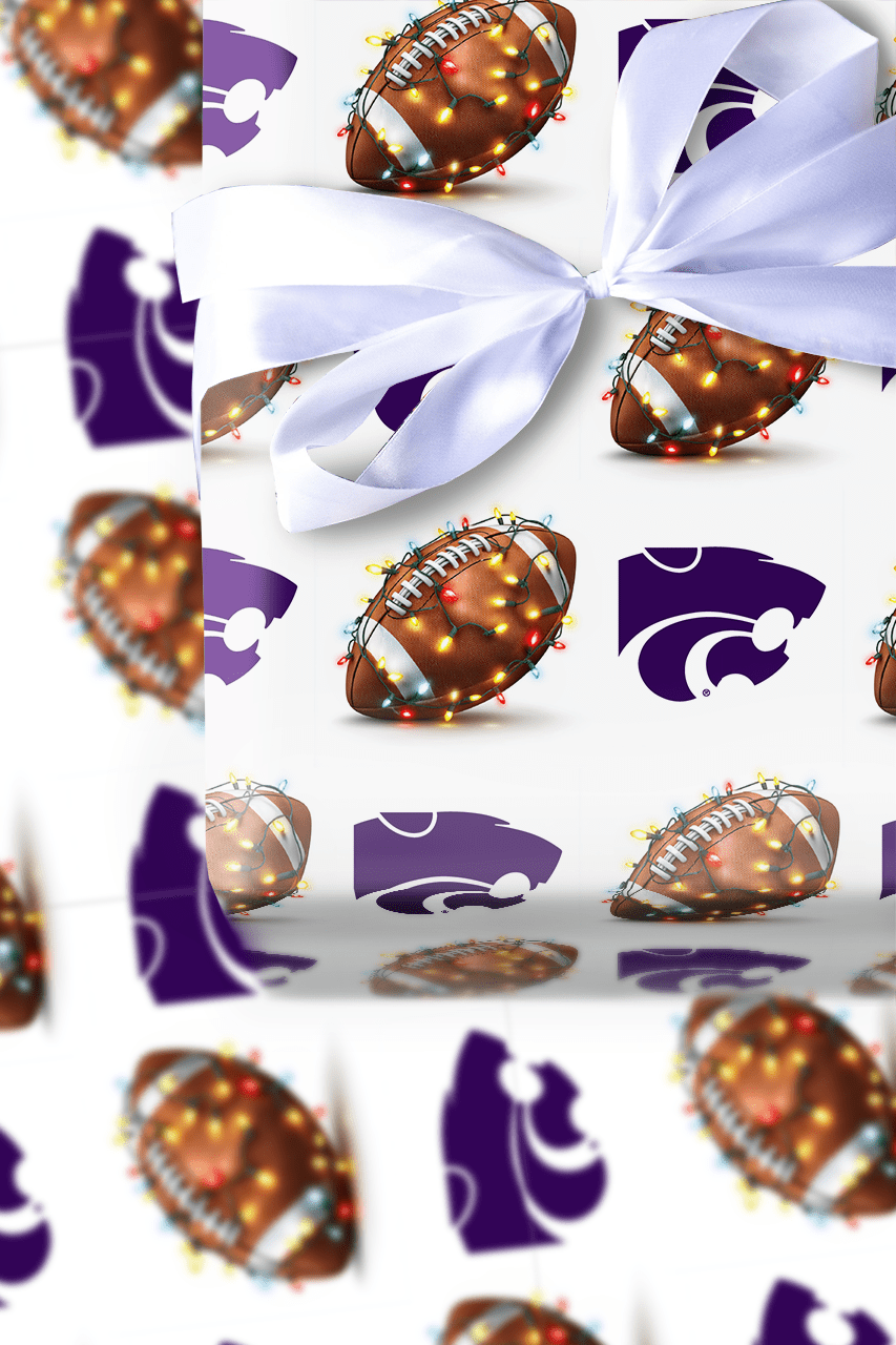 End Zone Lights Wildcats - Wrapping Paper - Aspen & Arlo