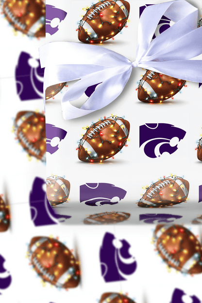 End Zone Lights Wildcats - Wrapping Paper - Aspen & Arlo