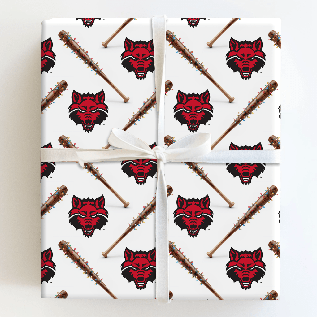 Festive Field Wolves - Wrapping Paper - Aspen & Arlo