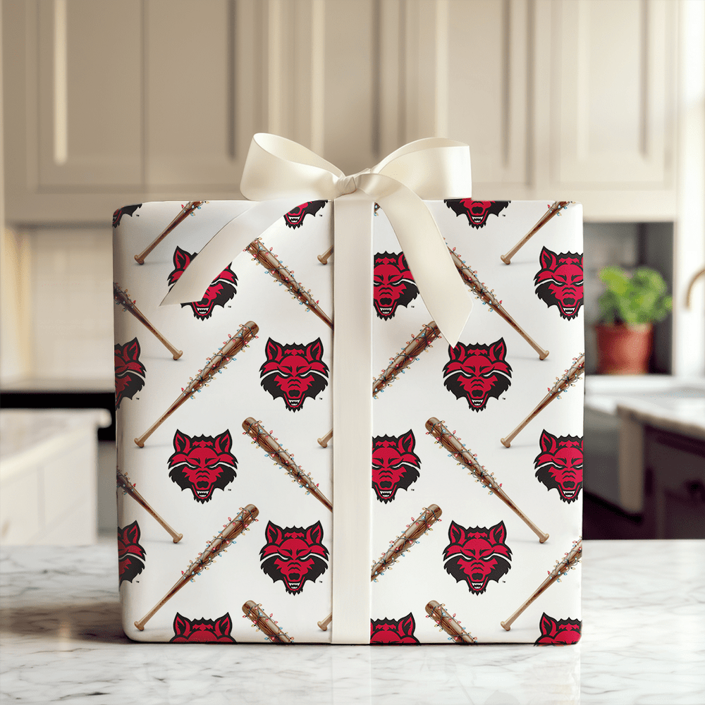 Festive Field Wolves - Wrapping Paper - Aspen & Arlo