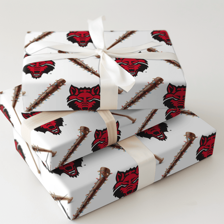 Festive Field Wolves - Wrapping Paper - Aspen & Arlo