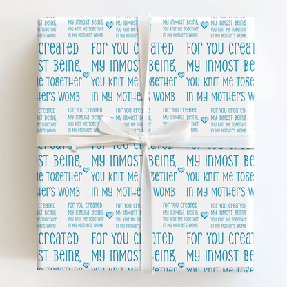 Together in Blue - Wrapping Paper - Aspen & Arlo