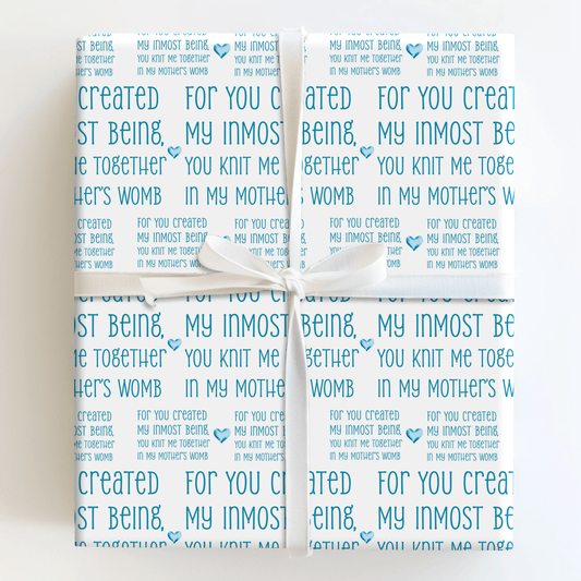 Together in Blue - Wrapping Paper - Aspen & Arlo