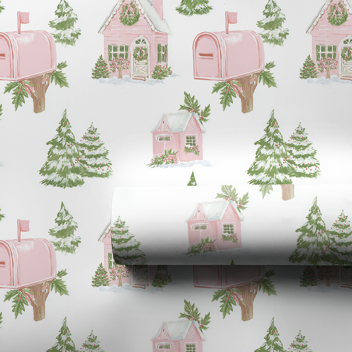 Pink Christmas Post