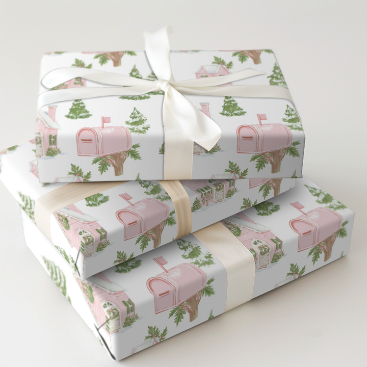 Pink Christmas Post