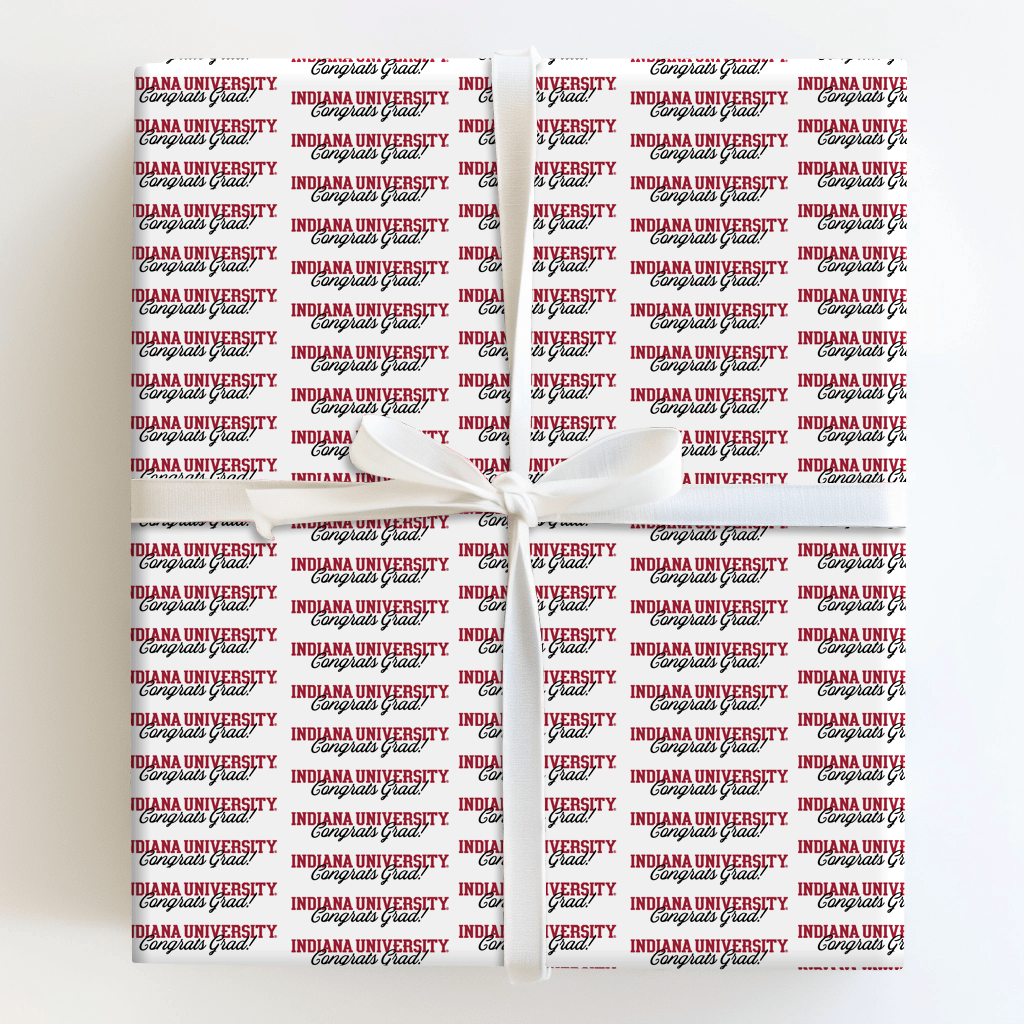 Indiana Congrats - Wrapping Paper - Aspen & Arlo
