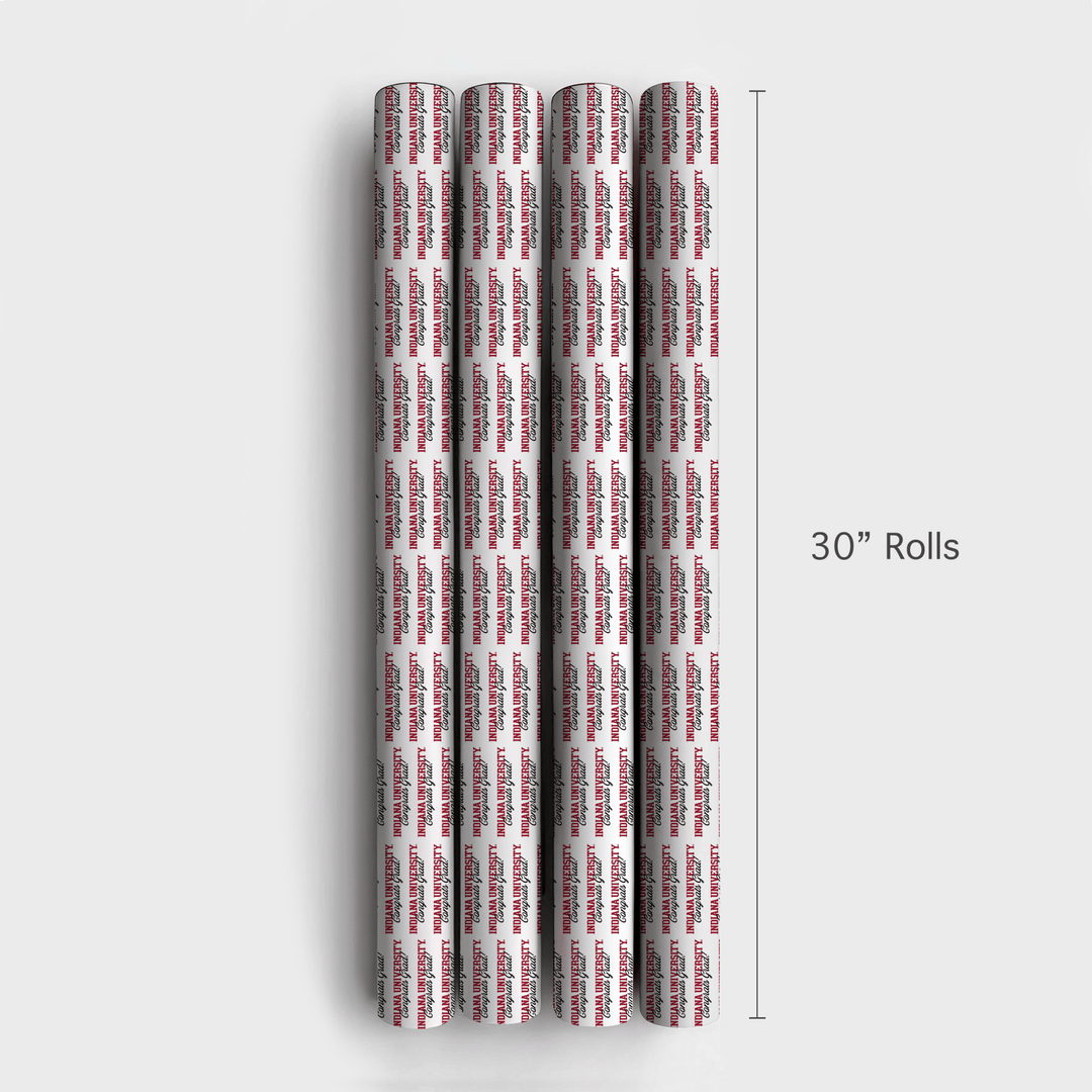Indiana Congrats - Wrapping Paper - Aspen & Arlo