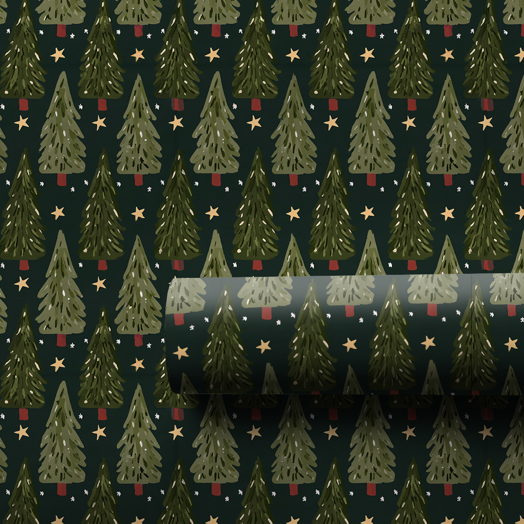 Starry Night Christmas Trees