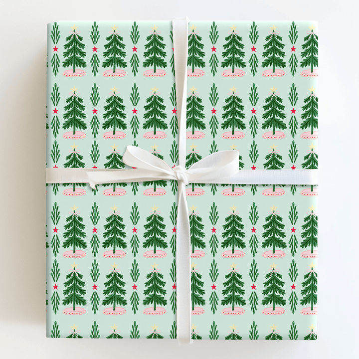 Topiary Tree Stripe - Wrapping Paper - Aspen & Arlo