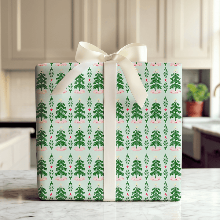 Topiary Tree Stripe - Wrapping Paper - Aspen & Arlo