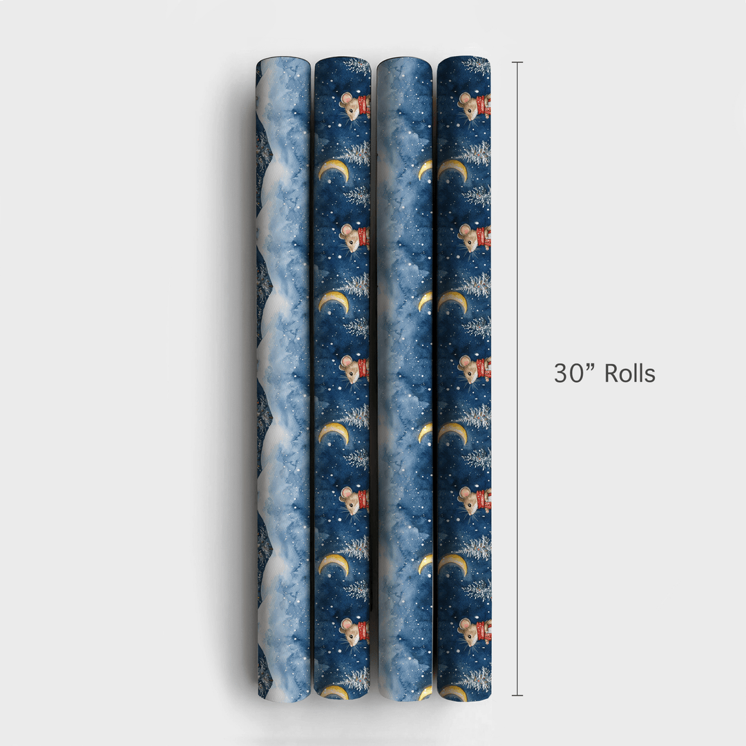 Midnight mouse - Wrapping Paper - Aspen & Arlo
