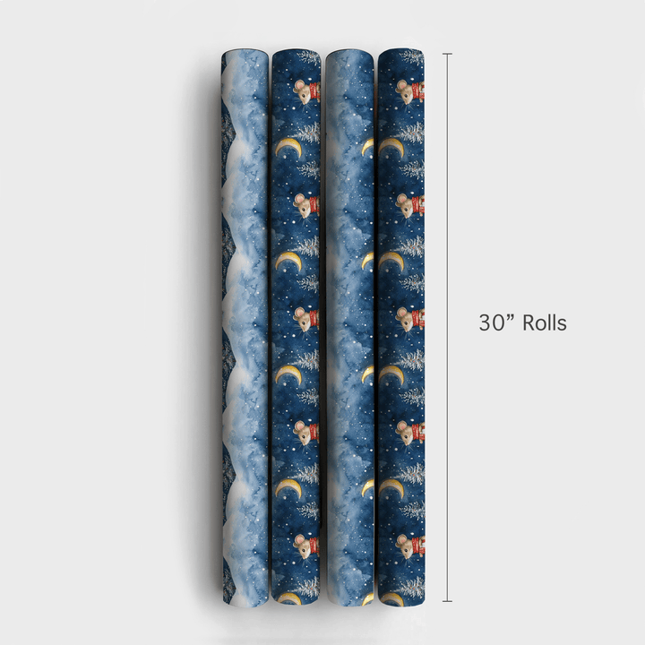 Midnight mouse - Wrapping Paper - Aspen & Arlo