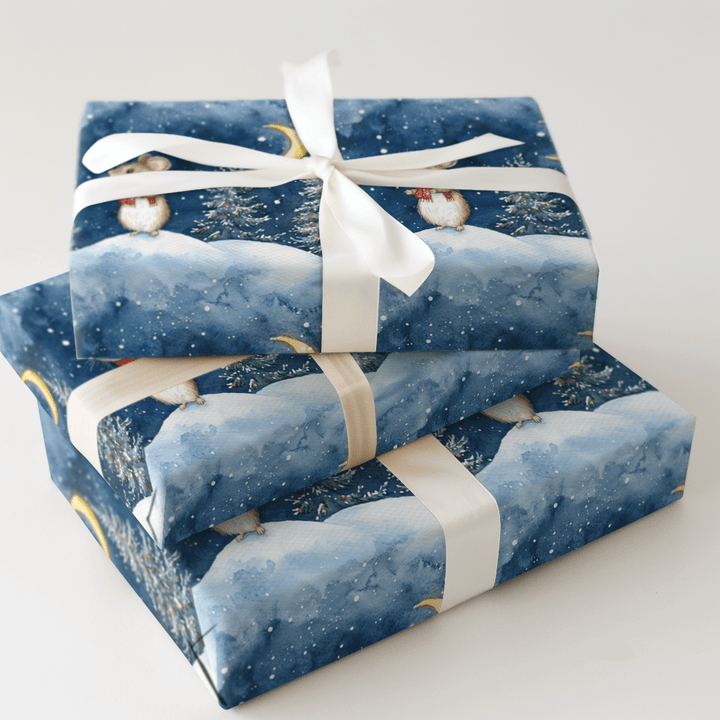 Midnight mouse - Wrapping Paper - Aspen & Arlo